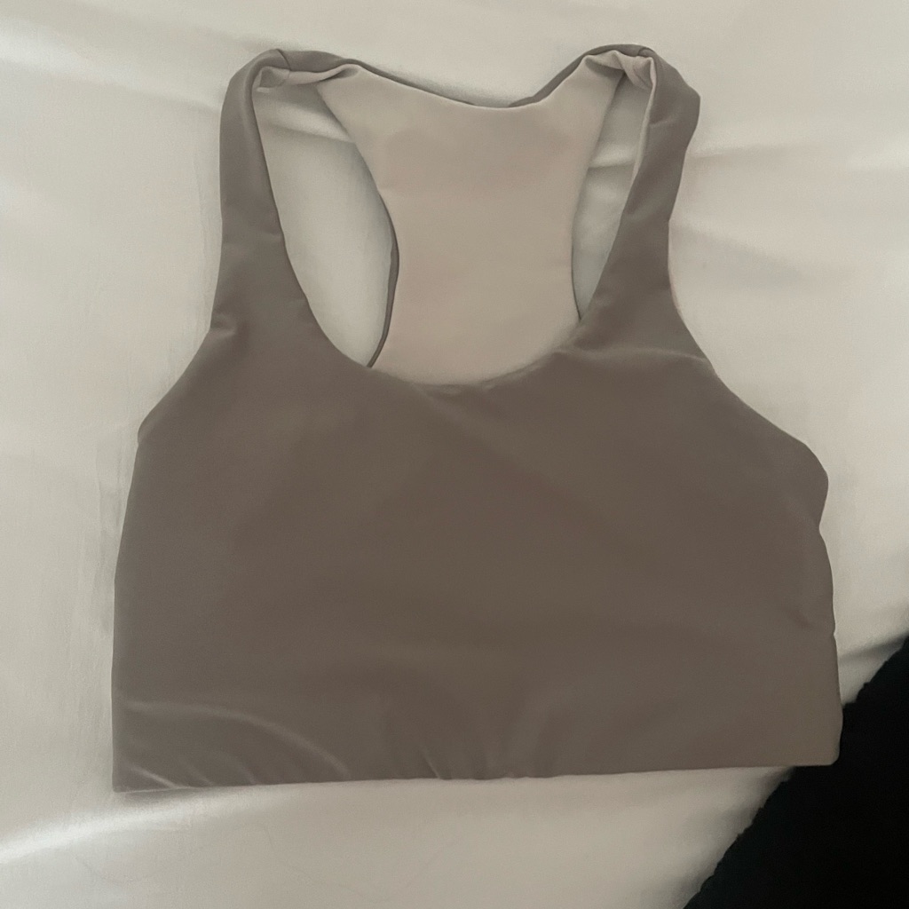 Reversible Brown/Cream Workout Tank
